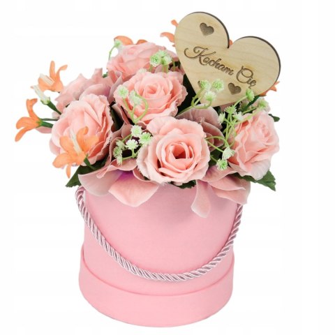 Flowerbox kwiatowy ŁOSOŚ róże DLA NIEJ WALENTYNKI Flowerbox kwiatowy ŁOSOŚ róże DLA NIEJ WALENTYNKI