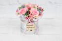 Prezent dzień nauczyciela flower box kwiaty styl