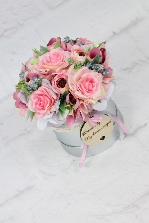 Prezent dzień nauczyciela flower box kwiaty styl Prezent dzień nauczyciela flower box kwiaty styl