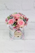Prezent dzień nauczyciela flower box kwiaty styl
