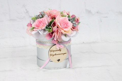 Prezent dzień nauczyciela flower box kwiaty styl Prezent dzień nauczyciela flower box kwiaty styl
