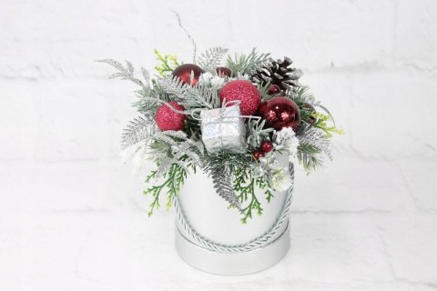 Flower box świąteczny stroik BORDO dekoracja styl Flower box świąteczny stroik BORDO dekoracja styl