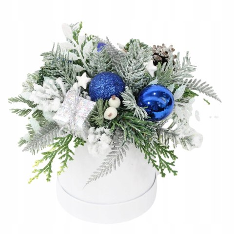Flower box świąteczny stroik GRANAT dekoracja styl Flower box świąteczny stroik GRANAT dekoracja styl