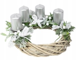 Wianek świąteczny wieniec adwentowy jemioła stroik na stół