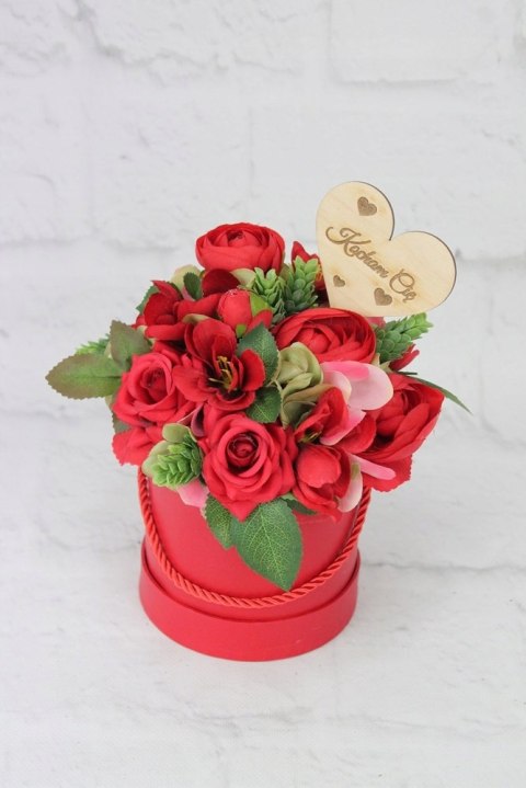 Flower box kwiatowy piękny prezent na WALENTYNKI Flower box kwiatowy piękny prezent na WALENTYNKI
