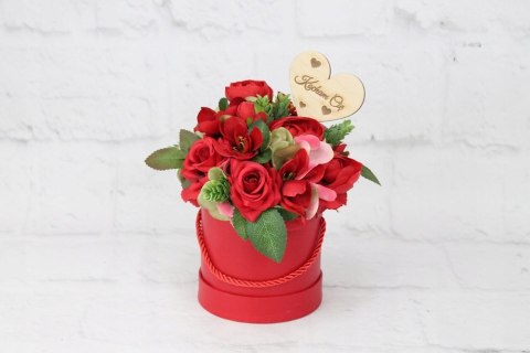Flower box kwiatowy piękny prezent na WALENTYNKI Flower box kwiatowy piękny prezent na WALENTYNKI