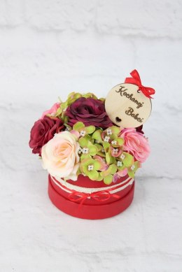 Flower box kwiaty prezent dla Babci bukiet stylowy