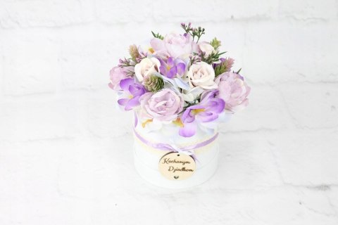 Flower box prezent kwiaty dla Babci Dziadka stroik Flower box prezent kwiaty dla Babci Dziadka stroik