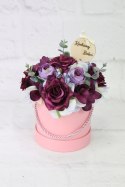 Flower box prezent kwiaty dla Babci bukiet STYLOWY