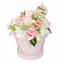 Flower box prezent kwiaty dla Babci bukiet stroik