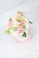 Flower box prezent kwiaty dla Babci bukiet stroik
