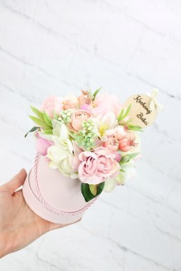 Flower box prezent kwiaty dla Babci bukiet stroik