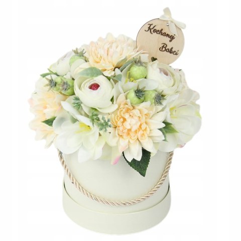 Flower box prezent kwiaty dla Babci bukiet stroik Flower box prezent kwiaty dla Babci bukiet stroik