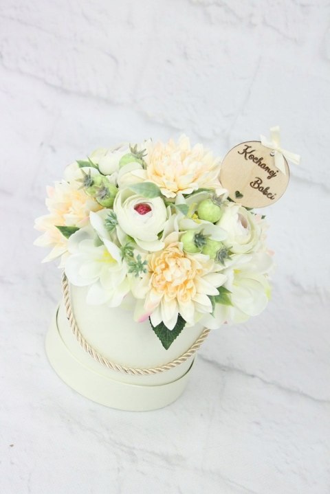 Flower box prezent kwiaty dla Babci bukiet stroik Flower box prezent kwiaty dla Babci bukiet stroik