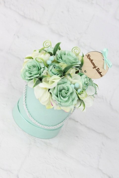 Flower box prezent kwiaty dla Babci bukiet stroik Flower box prezent kwiaty dla Babci bukiet stroik