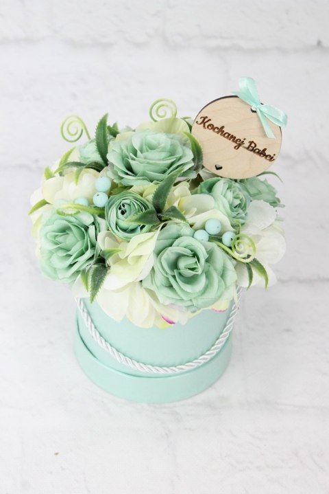 Flower box prezent kwiaty dla Babci bukiet stroik Flower box prezent kwiaty dla Babci bukiet stroik