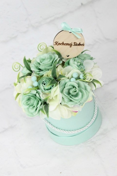 Flower box prezent kwiaty dla Babci bukiet stroik Flower box prezent kwiaty dla Babci bukiet stroik