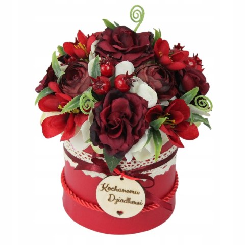 Flower box prezent kwiaty dla Dziadka Babci pachnący bukiet kwiatów Flower box prezent kwiaty dla Dziadka Babci pachnący bukiet kwiatów