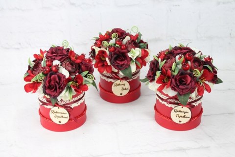 Flower box prezent kwiaty dla Dziadka Babci pachnący bukiet kwiatów Flower box prezent kwiaty dla Dziadka Babci pachnący bukiet kwiatów