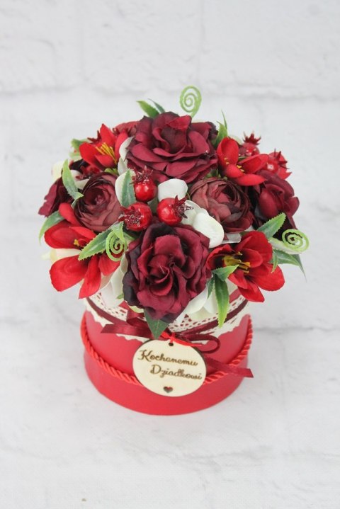 Flower box prezent kwiaty dla Dziadka Babci pachnący bukiet kwiatów Flower box prezent kwiaty dla Dziadka Babci pachnący bukiet kwiatów