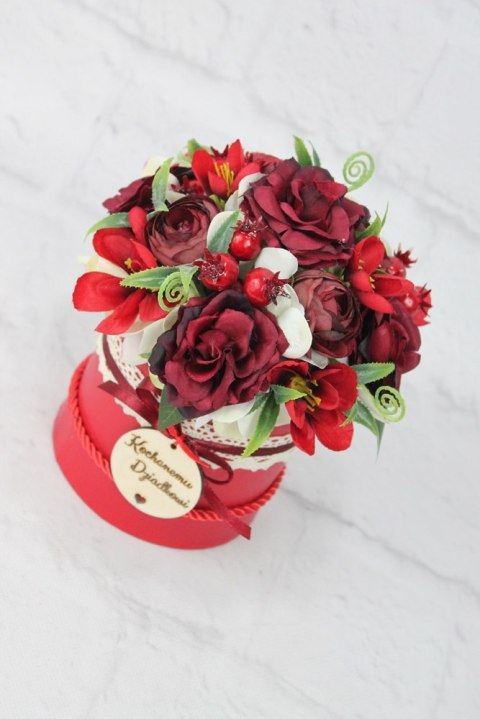Flower box prezent kwiaty dla Dziadka Babci pachnący bukiet kwiatów Flower box prezent kwiaty dla Dziadka Babci pachnący bukiet kwiatów