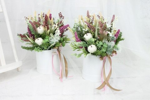 Lawenda stroik flower box kwiatowa dekoracja domu Lawenda stroik flower box kwiatowa dekoracja domu