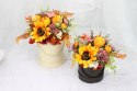 Kwiatowy flower box dekoracja prezent RÓŻ kwiatowe pudełko