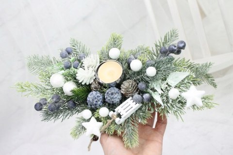 Stroik świąteczny dekoracja świąteczna domu ozdoba