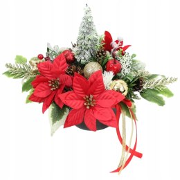 Stroik świąteczny na grób kompozycja na cmentarz