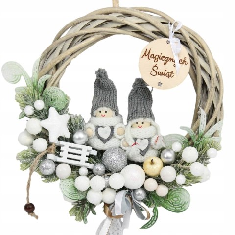 Wianek świąteczny wieniec stroik na drzwi ozdoba