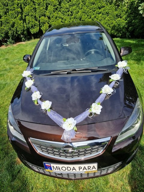 Dekoracja na samochód SZARFA ozdoba na auto ślub Dekoracja na samochód SZARFA ozdoba na auto ślub