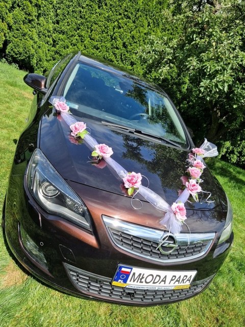 Dekoracja na samochód SZARFA ozdoba na auto ślub Dekoracja na samochód SZARFA ozdoba na auto ślub