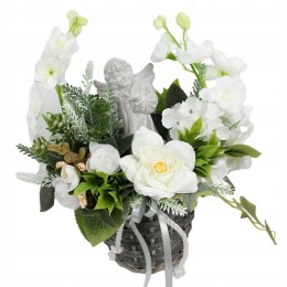 Kompozycja nagrobna ANIOŁEK stroik na grób wiązanka