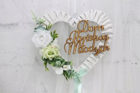 Serce na drzwi Dom Państwa Młodych dekoracja ślub Serce na drzwi Dom Państwa Młodych dekoracja ślub