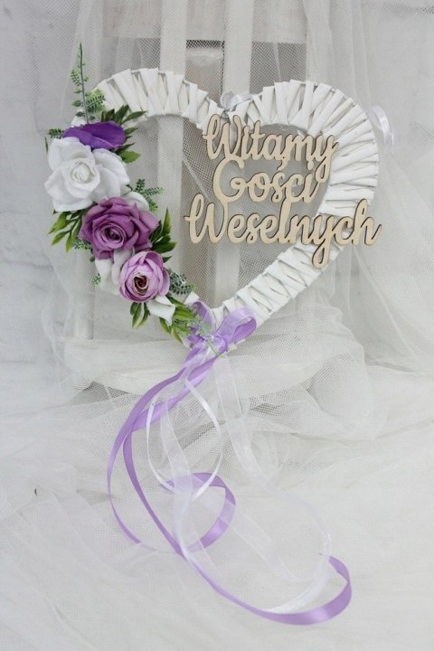 Serce na drzwi Witamy Gości Weselnych dekor ślub Serce na drzwi Witamy Gości Weselnych dekor ślub
