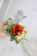 Stroik kompozycja na grób kolumbarium wiązanka ANIOŁEK plaster drewna