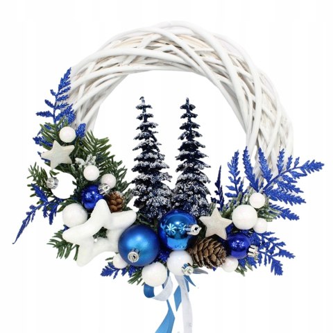 Wianek świąteczny wieniec na drzwi stroik choinki dekoracja domu