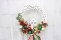 Wianek świąteczny wieniec stroik na drzwi DOMEK