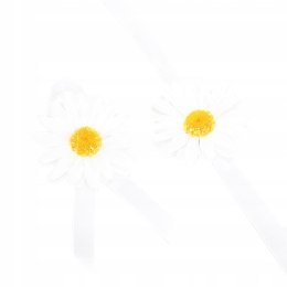 Kotylion margaretka na rękę lub przypinka do butonierki rumianki