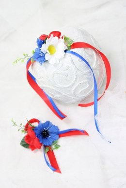 Kotylion na rękę bukiecik krakowski lub przypinka do butonierki folk