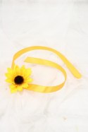 Kotylion słonecznik na rękę mały lub przypinka do butonierki słoneczniki