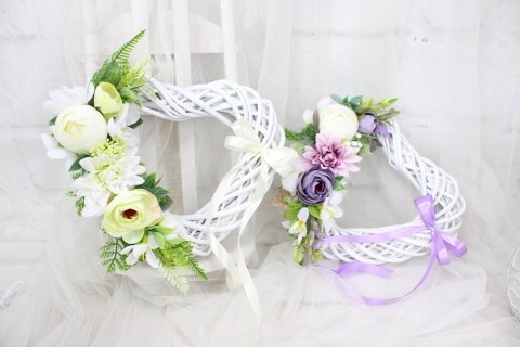 Serce kwiatowe dekoracja domu ozdoba zawieszka na drzwi