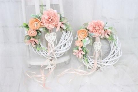 Serce kwiatowe dekoracja domu ozdoba zawieszka na drzwi