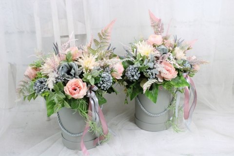 Flower Box z Misiem NIEBIESKI kompozycja kwiaty roczek chrzest baby shower Flower Box z Misiem NIEBIESKI kompozycja kwiaty roczek chrzest baby shower