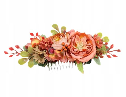Grzebyk do włosów jesienny ozdoba stroik do koka ślub sesja