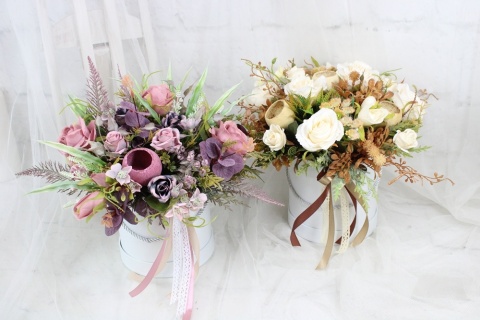 Jesienny stroik flower box wysoki kwiatowa dekoracja domu Jesienny stroik flower box wysoki kwiatowa dekoracja domu