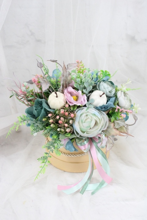 Jesienny stroik flower box kwiatowa dekoracja ozdoba domu Jesienny stroik flower box kwiatowa dekoracja ozdoba domu