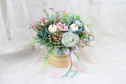 Jesienny stroik flower box kwiatowa dekoracja ozdoba domu Jesienny stroik flower box kwiatowa dekoracja ozdoba domu