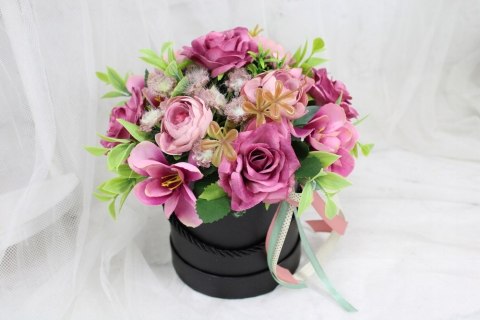 Kwiatowy flower box dekoracja prezent PURPURA kwiatowe pudełko Kwiatowy flower box dekoracja prezent PURPURA kwiatowe pudełko