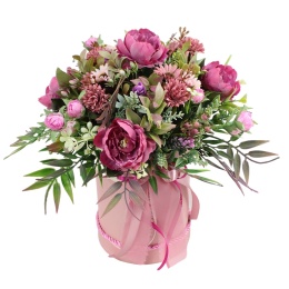 Kwiatowy flower box dekoracja prezent RÓŻ kwiatowe pudełko